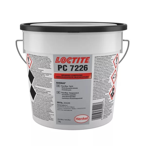 LOCTITE PC 7226, Spachtelbare Keramikbeschichtung, grau, 1 kg Eimer