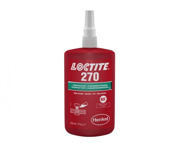LOCTITE 270, Anaerobe Schraubensicherung, 250 ml Flasche