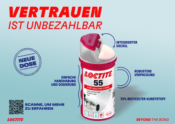 LOCTITE 55, Gewindedichtfaden, 160 m Dose
