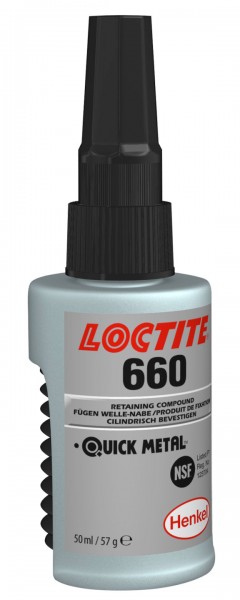 LOCTITE 660, Anaerober Fügeklebstoff, 50 ml Akkordeonflasche