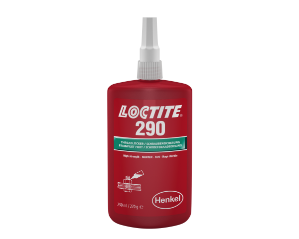 LOCTITE 290, Anaerobe Schraubensicherung, 250 ml Flasche