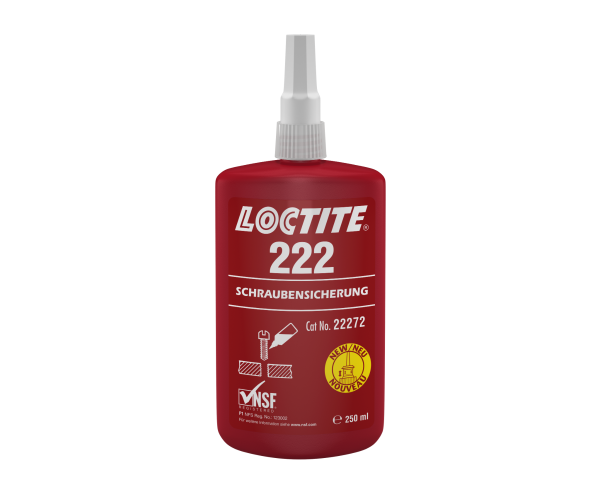 LOCTITE 222, Anaerobe Schraubensicherung, 250 ml Flasche