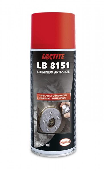 LOCTITE LB 8151 silberfarbener, Aluminium-Anti-Seize Schmierstoff, 400 ml Sprühdose