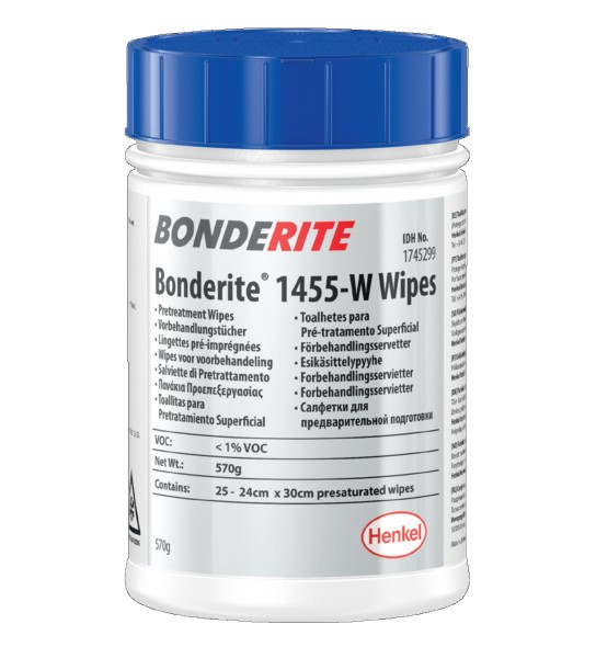 BONDERITE M-NT 1455 W WIPES, Dose mit 50 Tüchern