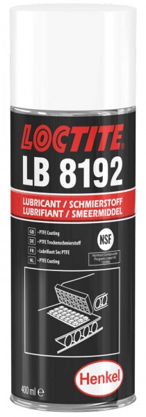 LOCTITE LB 8192 Weißer Trockenschmierstoff auf PTFE-Basis aus der Sprühdose; 400 ml
