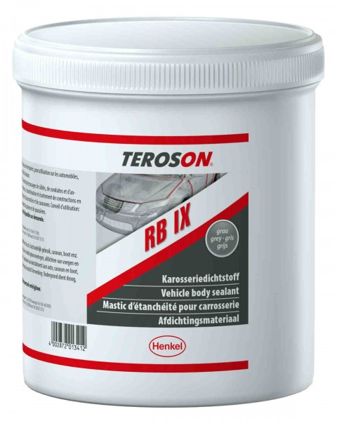 TEROSON RB IX, Butyl Kleb- und Dichtstoff, hellgrau, 1 kg