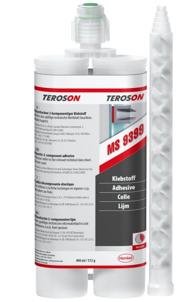 TEROSON MS 9399, SMP-Klebstoff, weiß, 400 ml Doppelkartusche