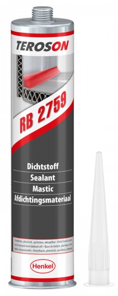 TEROSON RB 2759, 1K-Butyl-Dichtstoff, grau, 310 ml Kartusche