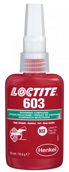 LOCTITE 603, Anaerober Fügeklebstoff, 50 ml Flasche