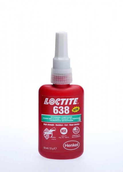 LOCTITE 638, Anaerober Fügeklebstoff, 50 ml Flasche