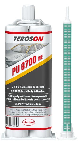 TEROSON PU 6700 ME, 2K-PU-Strukturklebstoff, 50 ml Doppelkartusche