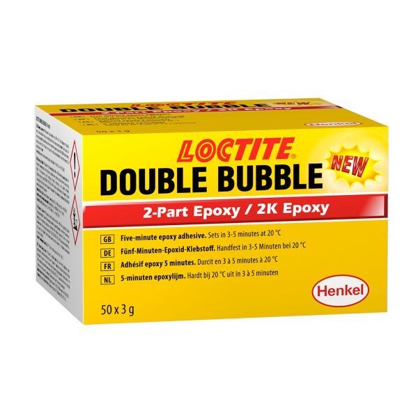 LOCTITE DOUBLE BUBBLE Strukturklebstoff (2K Epoxy), 50x3 g Display Karton