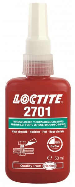 LOCTITE 2701, Anaerobe Schraubensicherung, 50 ml Flasche