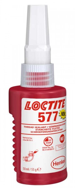 LOCTITE 577, Anaerobe Gewindedichtung, 50 ml Akkordeonflasche